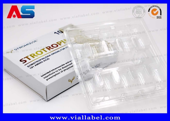 Altın folyo marka ile özel lüks 10ml şişe kutusu Eczane Enjeksiyon Yağı Paketi ve Ücretsiz Tasarım için Premium Ekran