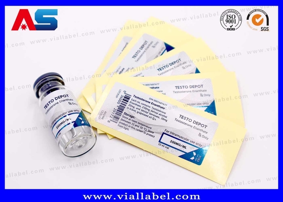 Tıbbi ve Laboratuvar Kullanımı için Güçlü Yapışkan Premium Flakon Etiketleri 2ml / 10ml