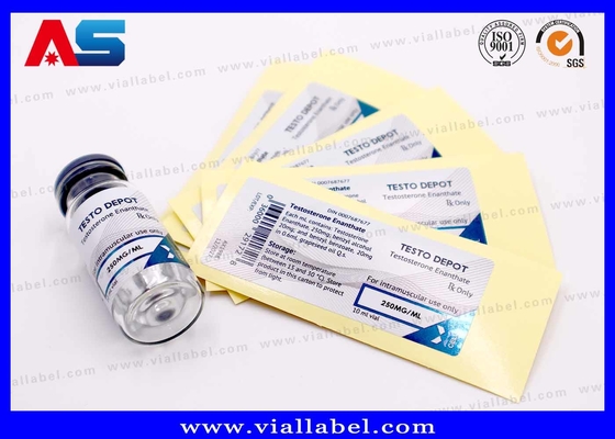 Tıbbi ve Laboratuvar Kullanımı için Güçlü Yapışkan Premium Flakon Etiketleri 2ml / 10ml