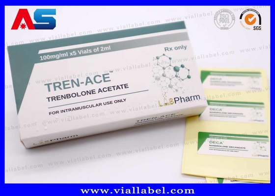 LabPharma Farmasötik Baskılı 10ml Kağıt Kutusu ve Şişe Etiketi