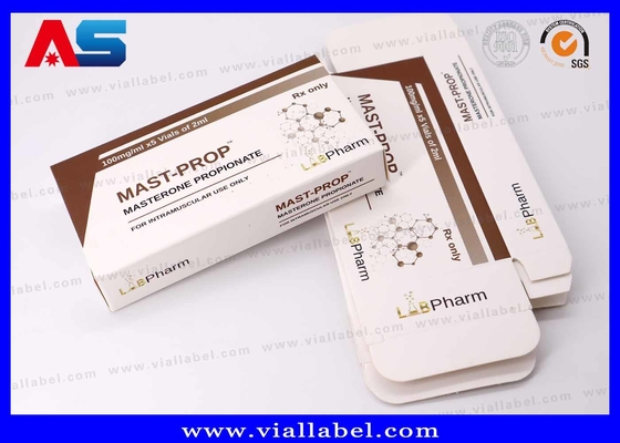 2x2ml şişe için özel peptid depolama kutusu, Premium peptid ambalaj kutusu özel baskı