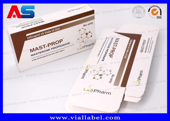 2x2ml şişe için özel peptid depolama kutusu, Premium peptid ambalaj kutusu özel baskı