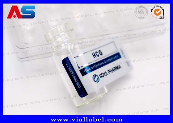 2ml Küçük Enjeksiyon Şişesi Etiketi, İlaç Ambalajı İçin Mat Özelleştirilmiş Hcg Flakon Etiketi Baskısı