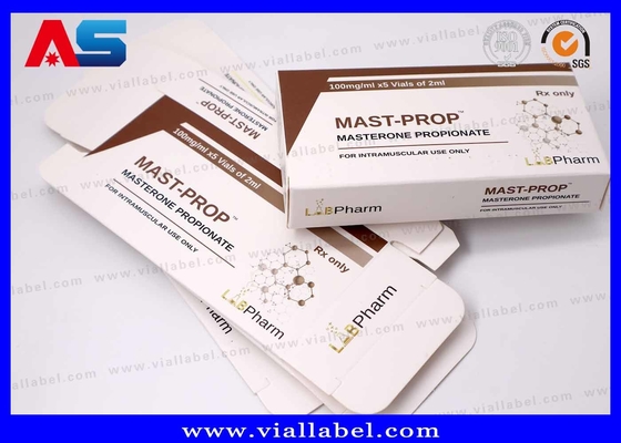 Enjeksiyon Şişeleri İçin 10ml Küçük Kutu, İlaç Ambalajı İçin Mat Özelleştirilmiş Test Karışımı Flakon Kartonları Baskısı