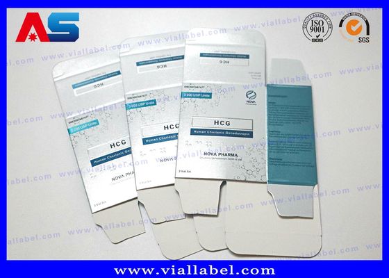 Yüksek Kaliteli 3ml Peptid Kağıt Kutusu Paketi 3ml 2 şişe için Ücretsiz Tasarım MOQ 500 set