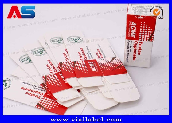 Yüksek Kaliteli Hcg Küçük Flakon ve Kutu Baskısı, 2 x 2ml Flakon için Peptit Kağıt Kutu Ambalajı