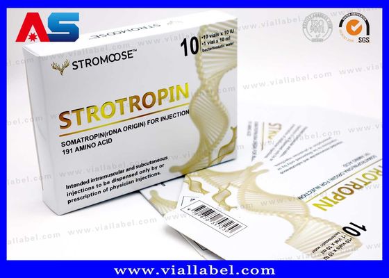Parlak/Mat Lamine 2ml / 3ml Flakon Kutuları Peptitler / Hcg / Somatropin için Enjeksiyon Cam Şişe
