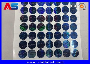 PET Özel Holografik çıkartmalar 3D Holografik çıkartmalar Sahteleme karşıtı boş çıkartma