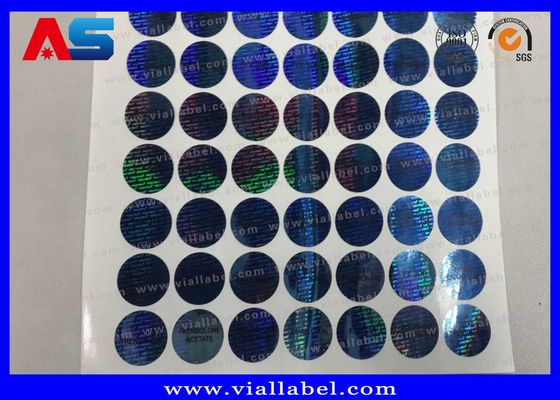 PET Özel Holografik çıkartmalar 3D Holografik çıkartmalar Sahteleme karşıtı boş çıkartma