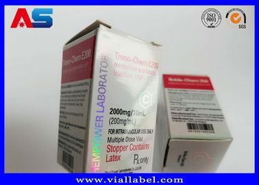 250g Peptid Tozu 10ml Şişe Kutuları Özel Baskı Su geçirmez ilaç ambalaj kutuları