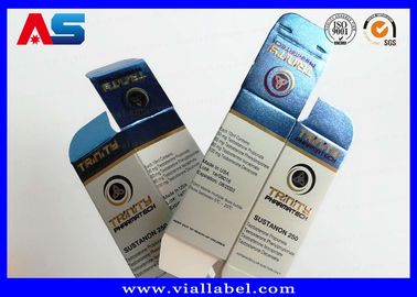Metal folyo karton 10ml şişe kutuları cam şişeler için hareketli hologram ilaç ilaç ambalaj kutuları