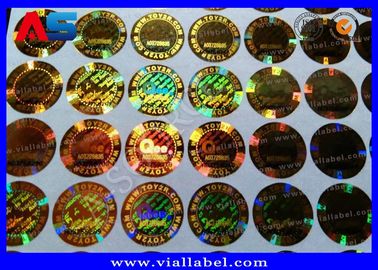Sahte Güvenlik Hologram Etiketleri 10 ml şişe Etiket Kutuları için 3D hologram etiketi