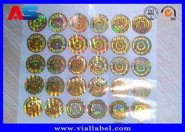 Sahte Güvenlik Hologram Etiketleri 10 ml şişe Etiket Kutuları için 3D hologram etiketi