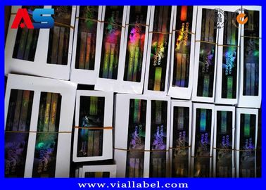 Beden geliştirme Enanthate Farmasötik Peptid Şişesi Etiketleri RX Lazer Hologram Paketi Çim şişe etiketleri