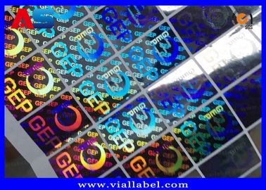 Özel Holografik çıkartmalar, Sahte Karşı 3D Hologram çıkartmaları Boşluk çıkartması
