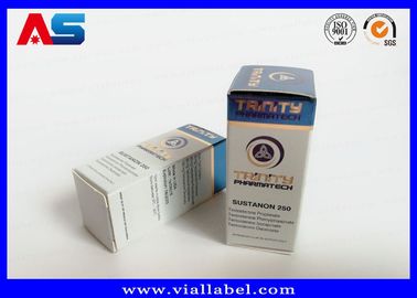 Ücretsiz Tasarım Testi Enanthate Özel Baskılı Antik 10 ml Flakon Kutuları Gümüş Hologram Baskı