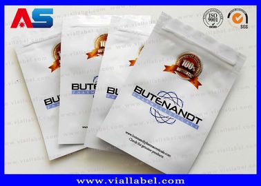 Özel Boyutlar İnce Alüminyum Folyo Çantalar / Poç Zip - Farmasötik Peptid Oral Haplar için Kilit