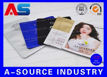 Alüminyum folyo ziplock torbası Isı mühürü Özel Baskı Yeniden Kapanabilir Alüminyum folyo ambalaj torbaları SGS ISO 9001