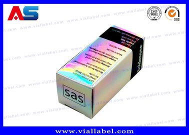 Şişeler için kutular Holografik Küçük 10 ml şişe kutuları / Ekolojik dostu ilaç ambalaj kutuları