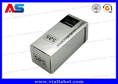 Anabolik Bilim 10ml Flakon Kutuları / Peptid İlaç Paketleme Kutusu Cam Flakonlar için özel basılı kutular