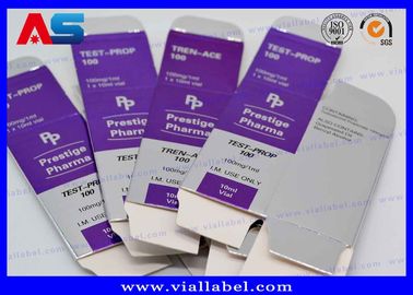 Glossy / Matt Bio Custom 10mL Şişe Kutusu Laboratuvar Test Kutuları için Karton Taşıma Kutuları şişeler için kutular