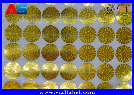 VOID Yuvarlak Pharma Holografik Yapıştırıcı Etiketler Sahte Karşı 3D Hologram yapıştırıcı