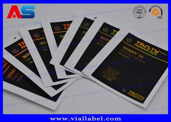 Lazer Hologram Reçetesi CMYK Hap Şişe Etiketi Şişe / Çanta için Etiket