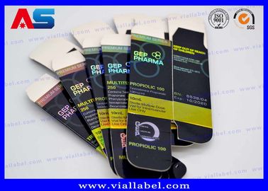 Holografik Parlak Baskı 10ml Şişe Kutuları Yazıcı Özel Tasarım 10ml şişe kağıt kutu