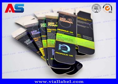 Holografik Parlak Baskı 10ml Şişe Kutuları Yazıcı Özel Tasarım 10ml şişe kağıt kutu