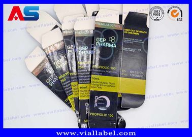 Holografik Parlak Baskı 10ml Şişe Kutuları Yazıcı Özel Tasarım 10ml şişe kağıt kutu