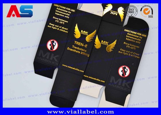 Basılı Şişeler 10ml Farmasötik Ambalaj Peptidleri Kutusu ve Etiketi