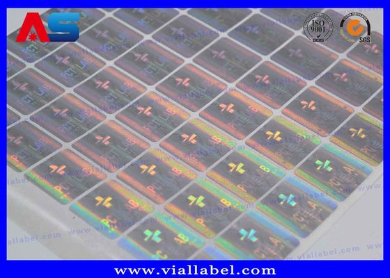 Büyük 2D Hologram Boşluk Özel Holografik Etiketler Yazdırma Makinesi 20 x 20mm