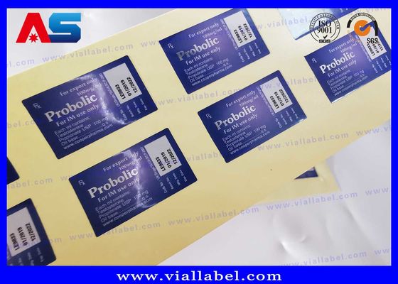Farmasötik Lazer Hologram Yapışkan Şişe Etiketleri 3ml / 2ml plastik tepsisi ile peptid ambalajı için