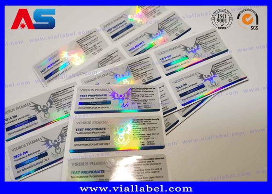 Özelleştirilebilir Etiket Rengi 10ml / 2ml Şişe Etiketleri Laboratuvar Testleri İçin Beden Yapımı