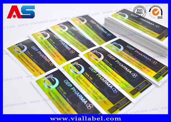 Özel Peptide 10ml şişe şişe etiket su geçirmez parlak bitirmek ambalaj