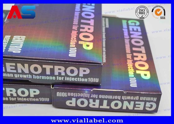 Özel Hologram Yazdırma 2ml Şişe 10 x 2ml plastik tepsisi ile Peptidler BPC Depolama Kutuları