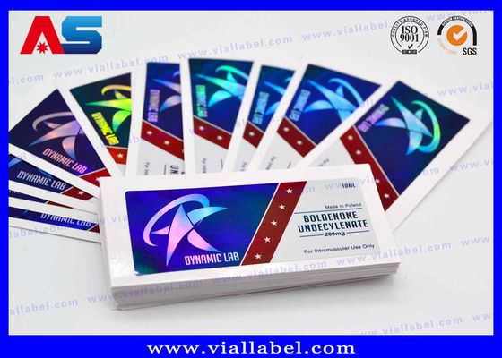 Özel Hologram Lazer 10ml Flakon İlaç Ambalaj Sticker kendinden yapışkanlı etiket
