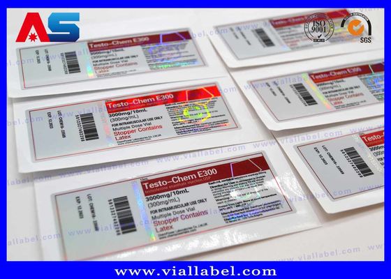 Holografik Panton Rengi 10ml Peptid Şişesi Etiketleri ve Kutuları 10ml çim şişe etiketleri