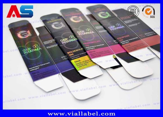 Hologram Baskı Peptid Şişesi Kutuları Kas Büyümesi için Etiketler Karışık / Peptid şişeleri