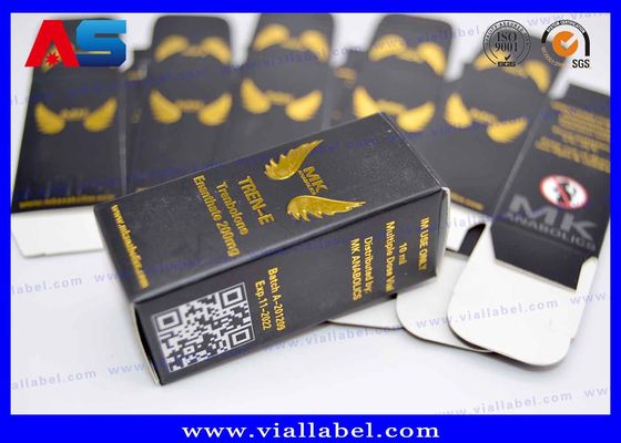 Altın Folyo Baskı Farmasötik Paketleme Kutusu SGS 15 ml şişe mat için