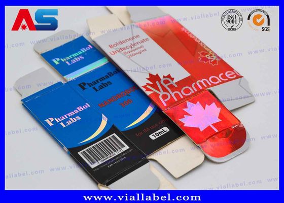 Bodybuilding / Test Enanthate Özel Paketleme Kutuları Free Design 10ml şişe etiketleri ile baskı