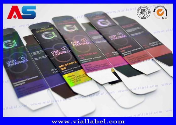 Hologram Baskı Peptid Şişesi Kutuları Kas Büyümesi için Etiketler Karışık / Peptid şişeleri