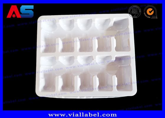 Eczane Beyaz 60C PVC Blister Tabak 10 2ml Şişeler Eczane Blister ambalajı
