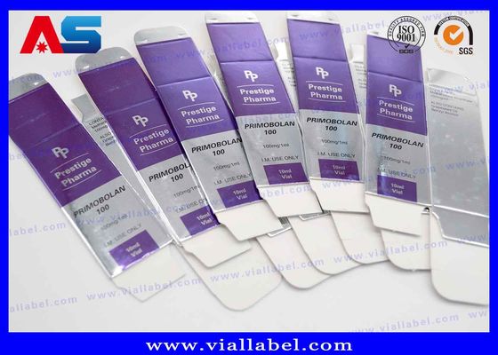 Anabolik Bilim 10ml Flakon Kutuları / Peptid İlaç Paketleme Kutusu Cam Flakonlar için özel basılı kutular