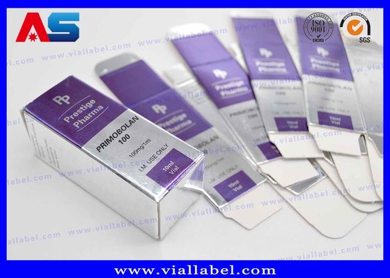 Anabolik Bilim 10ml Flakon Kutuları / Peptid İlaç Paketleme Kutusu Cam Flakonlar için özel basılı kutular