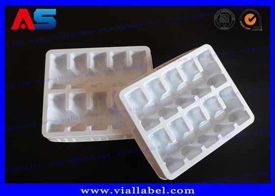 10 Flakon 2ml Beyaz PET Plastik Blister Ambalaj ilaç blister paketleri / blister tepsisi