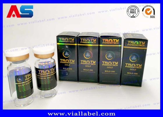 Lazer Hologramı Panton Renk Laboratuvarı Küçük şişe kutuları ve etiketler vücut geliştirme ambalaj kutuları