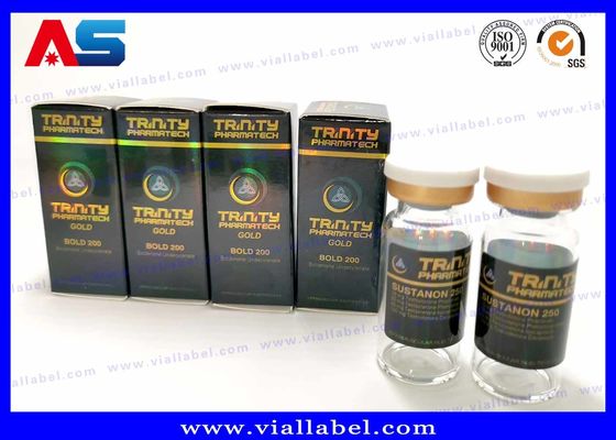 SFDA Steril Küçük Cam Şişeler 2 - 30 ml Farmasötik Kağıt Etiketi ve Blisterli Kutuyla
