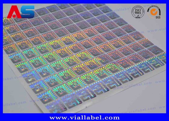 Özel Tasarım Sahte Karşıt Hologram Güvenlik çıkartması geçersiz 3 boyutlu hologram çıkartması