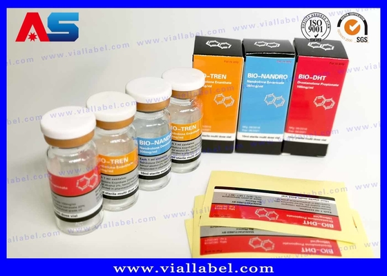 Özel Peptidler İnsan Büyümesi Farmasötikler için özel etiket etiketleri 10ml şişe etiketleri